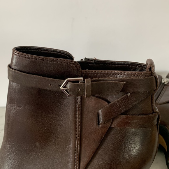 Sam Edelman brown leather ankle booties boots Maddox 8M - Picture 7 of 12